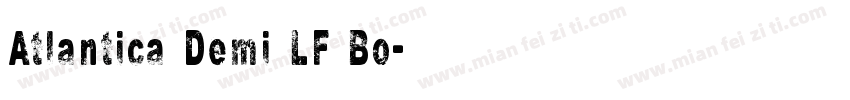 Atlantica Demi LF Bo字体转换